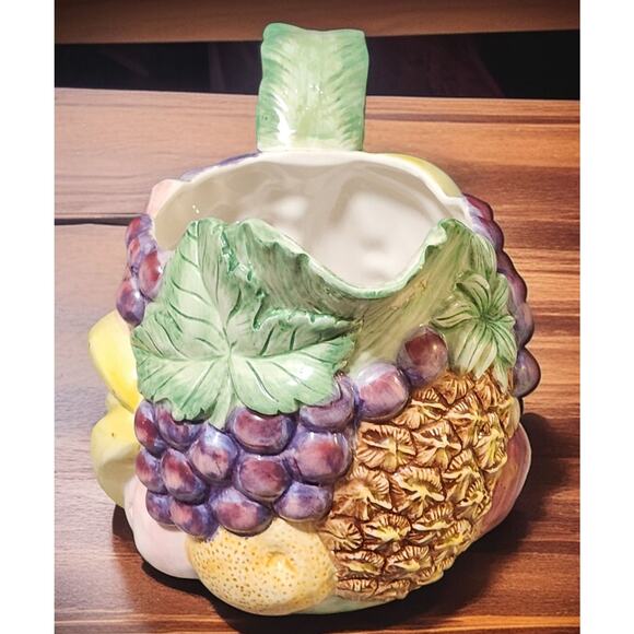 Fitz and Floyd Calypso Collection Pitcher 1.5qt Earthenware Handpainted 1988 EUC - Picture 5 of 7